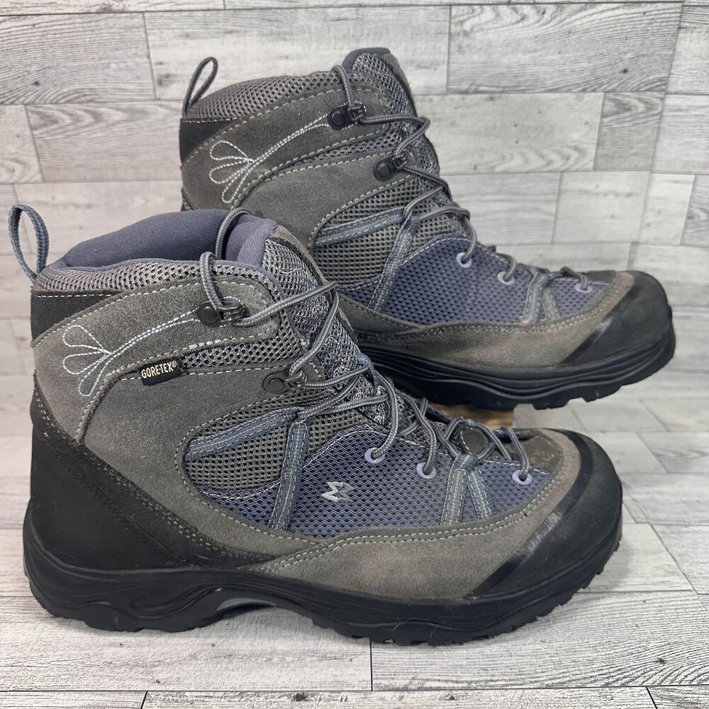 Garmont Boots Womens Size 10 Gray Gore-Tex Waterproof Hiking Vibram Winter